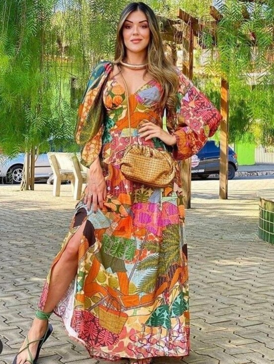 FARM Rio Dresses & Skirts - NWT Farm Rio Prainha Tropical Botanical Maxi Dress Size P Small New